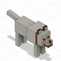 Mô hình chú chó trung thành Lil Trusty Friend Minecraft để bàn - Thumbnail 1