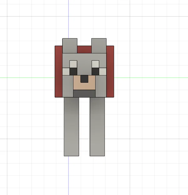 Mô hình chú chó trung thành Lil Trusty Friend Minecraft để bàn - Image 3