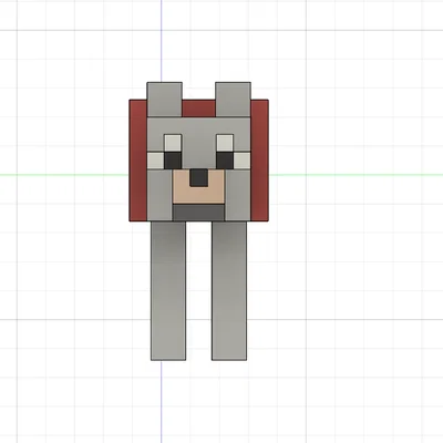 Mô hình chú chó trung thành Lil Trusty Friend Minecraft để bàn