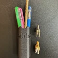 Pawsitively Handy: Ống Đựng Bút Mặt Mèo Gắn Nam Châm Cho Tủ Lạnh! - Thumbnail 1