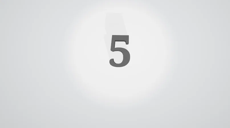 Mô hình 3D chữ số 5 (Number 5) sắc nét, dễ in cho mọi dự án - Image 1
