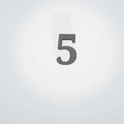 Mô hình 3D chữ số 5 (Number 5) sắc nét, dễ in cho mọi dự án