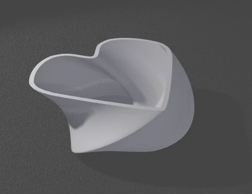 Mẫu khay trái tim cách điệu in 3D đẹp làm quà tặng - Image 1