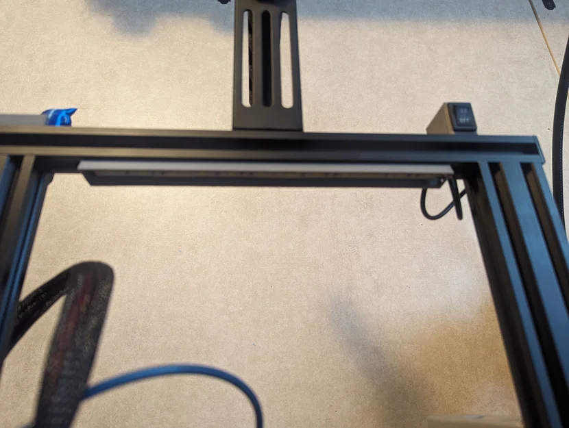 Ender 3 Pro Top Rail Light & Switch Mount (Giá gắn đèn & công tắc) - Image 1