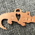 Thẻ cá sấu “I love zoo” (Crocodile tag I love zoo) - Thumbnail 1
