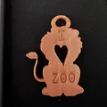 Thẻ sư tử “I love zoo” (Lion tag I love zoo) - Thumbnail 1