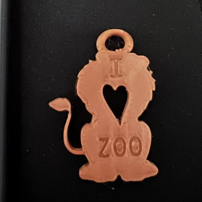 Thẻ sư tử “I love zoo” (Lion tag I love zoo)