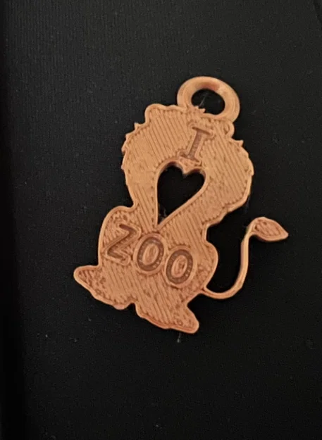 Thẻ sư tử “I love zoo” (Lion tag I love zoo) - Image 2