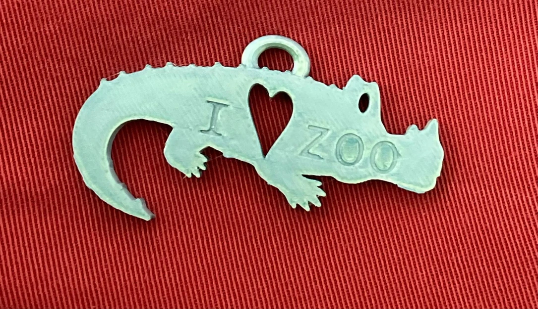 Thẻ cá sấu “I love zoo” (Crocodile tag I love zoo) - Image 4