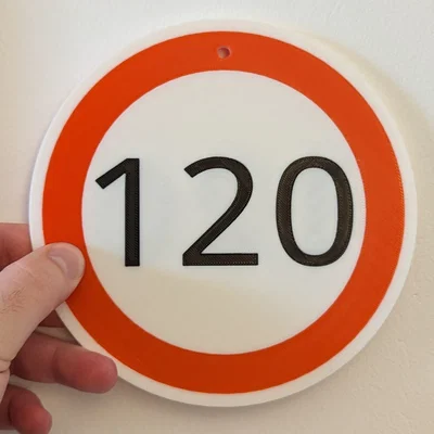 Bảng Tốc Độ 120 (Speed Sign 120)