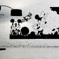 Eternal Love: Tranh treo tường 2D lãng mạn thiên nhiên Mickey & Minnie - Thumbnail 1