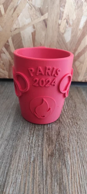 Mẫu in 3D cốc lưu niệm Paris 2024 độc đáo - Image 1