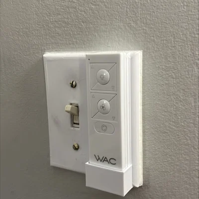 Mặt ốp công tắc đèn kèm giá đỡ remote WAC
