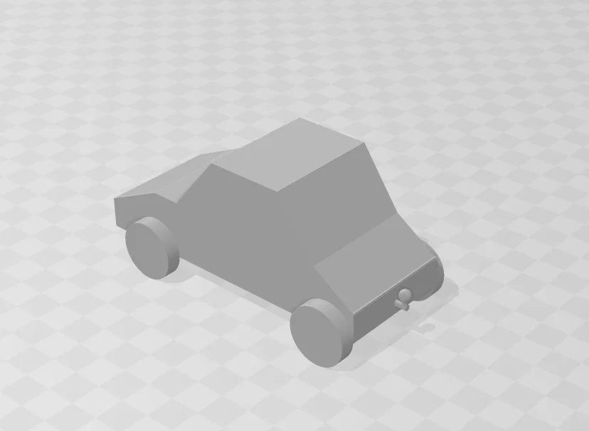 Mô hình xe hơi đồ chơi tối giản - File in 3D miễn phí - Image 1