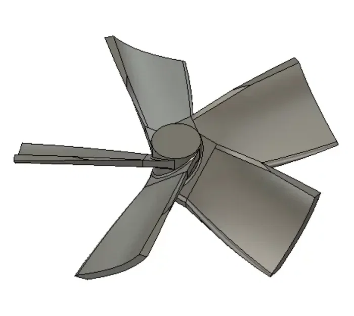 Cánh quạt 100mm cho động cơ DC 775 - Thiết kế in 3D hiệu quả - Image 1