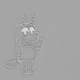 Mô hình treo tường Chilli Heeler từ phim Bluey - File in 3D
