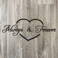 Trang trí treo tường Always & Forever - Mẫu decor trái tim lãng mạn - Thumbnail 1