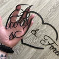 Trang trí treo tường Always & Forever - Mẫu decor trái tim lãng mạn - Thumbnail 2