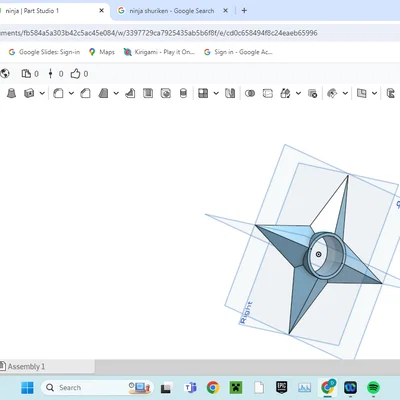 Mô hình phi tiêu Ninja (Shuriken) in 3D cực chất