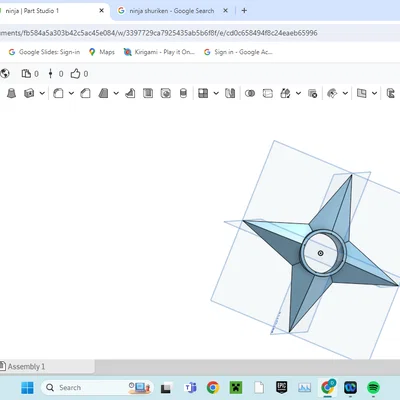 Mô hình phi tiêu Ninja (Shuriken) in 3D cực chất