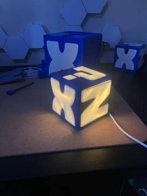 Mô hình đèn trang trí XWHYZ Cube in 3D độc đáo - Image 1
