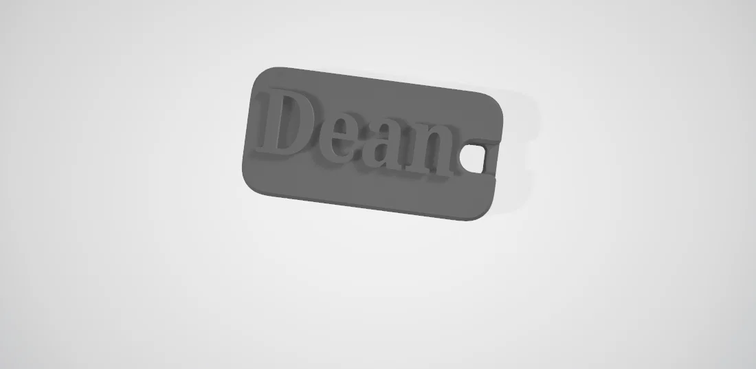 Mẫu còi thổi cá nhân tùy chỉnh tên Dean in 3D đẹp mắt - Image 1