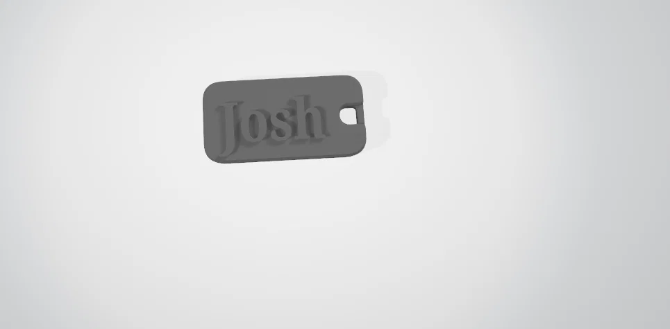 Mẫu còi thổi in 3D cá nhân hóa tên Josh độc đáo - Image 1