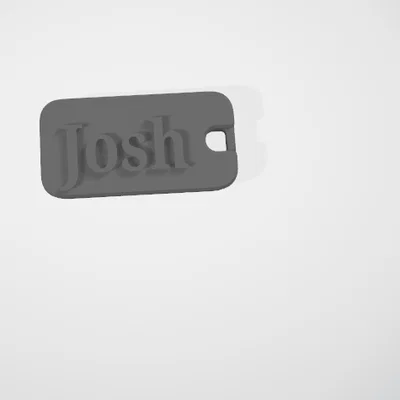 Mẫu còi thổi in 3D cá nhân hóa tên Josh độc đáo