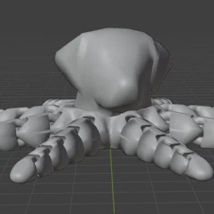 Mô hình Dogtopus: Chú chó 8 chân khớp nối in 3D cực độc đáo