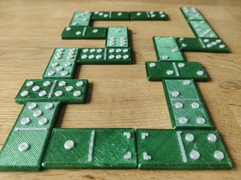 Bộ cờ Domino Eco Domino tự in 3D đẹp mắt, dễ thực hiện - Image 1