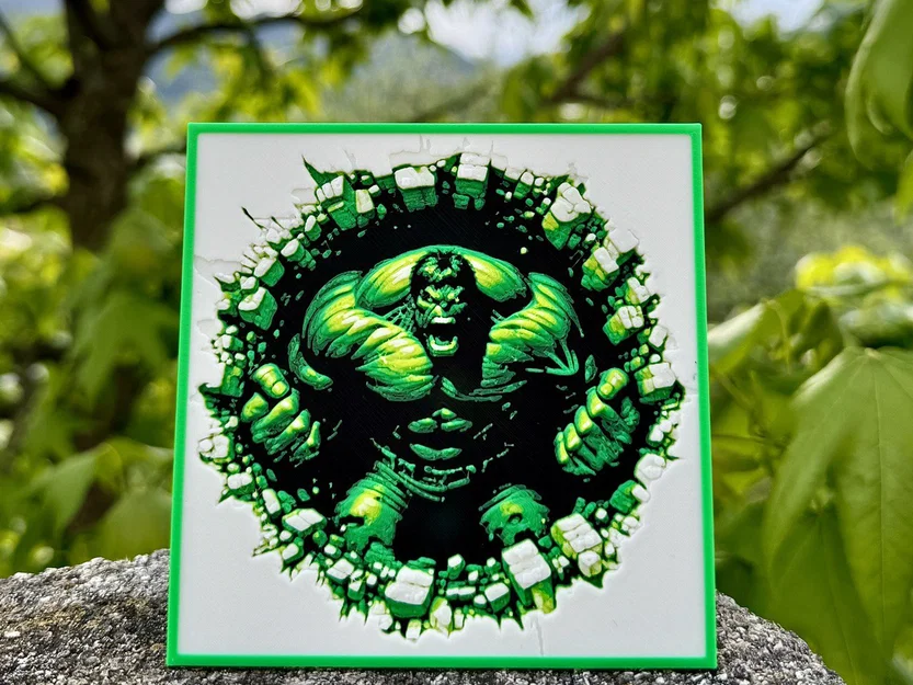 Hulk rage - Magnet paint (Hueforge) - Image 1