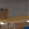 Bàn làm việc trong xưởng kèm dụng cụ (Workshop table with tools) - Thumbnail 3