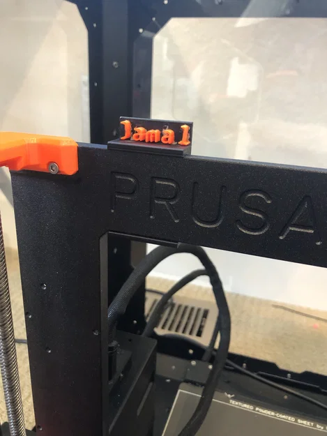 Kẹp Gắn Khung Prusa MK4 Tùy Chỉnh Tên Riêng Độc Đáo - Image 1