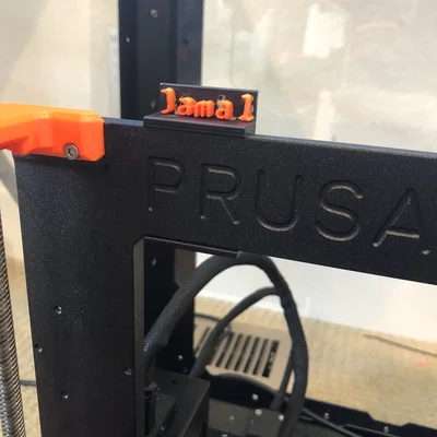 Kẹp Gắn Khung Prusa MK4 Tùy Chỉnh Tên Riêng Độc Đáo