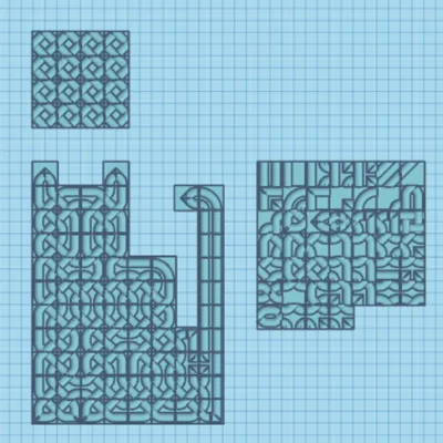 Bộ Tile Họa Tiết Nút Celtic (Celtic Knot Design Tiles)