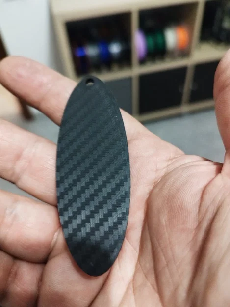 Móc khóa NM Racing Team in 3D phong cách carbon cực chất - Image 2