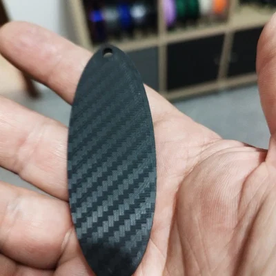 Móc khóa NM Racing Team in 3D phong cách carbon cực chất