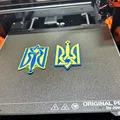 Huy hiệu Ukraine & Israel 2 mặt 2 màu (không MMU) - Thumbnail 2