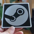 Miếng lót ly Steam Logo in 3D trang trí góc máy tính siêu đẹp - Thumbnail 1