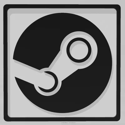 Miếng lót ly Steam Logo in 3D trang trí góc máy tính siêu đẹp