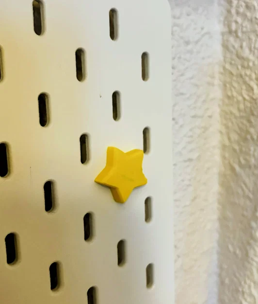 Nắp đậy ốc vít hình ngôi sao độc đáo cho bảng treo IKEA Skadis - Image 1