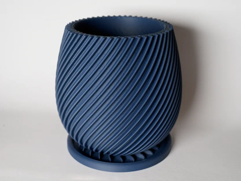 Đĩa Lót Chậu Cây Modern Spiral Planter - Thiết Kế Xoắn Ốc Thoát Nước - Image 2