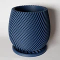 Đĩa Lót Chậu Cây Modern Spiral Planter - Thiết Kế Xoắn Ốc Thoát Nước - Thumbnail 2