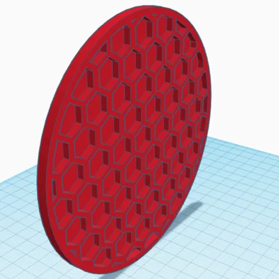 Miếng lót ly Hexagonal Coaster họa tiết tổ ong độc đáo