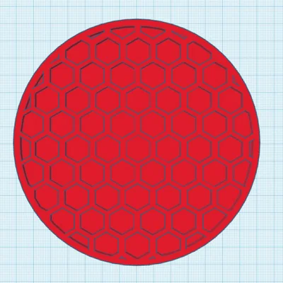 Miếng lót ly Hexagonal Coaster họa tiết tổ ong độc đáo