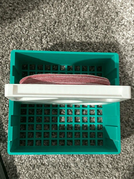 Khay sắp xếp giấy nhám 5 inch (Sanding Disc Tray Organizer) in 3D - Image 2