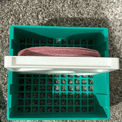 Khay sắp xếp giấy nhám 5 inch (Sanding Disc Tray Organizer) in 3D