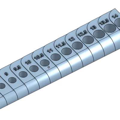 Bộ thước đo 3D từ 1-14mm