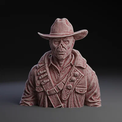 Mô hình 3D nhân vật The Ghoul từ series Fallout cực chi tiết