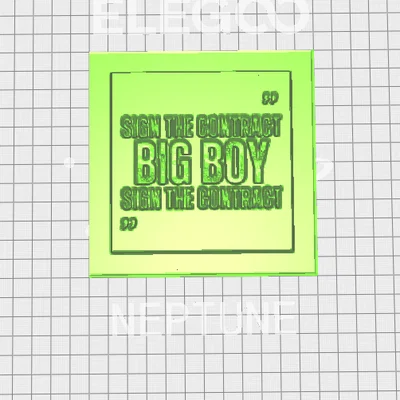 Mô hình 3D Sign the contract big boy - Kỷ niệm trận đấu boxing
